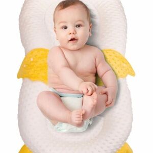 Baby portable nest bed with Yellow Accents
